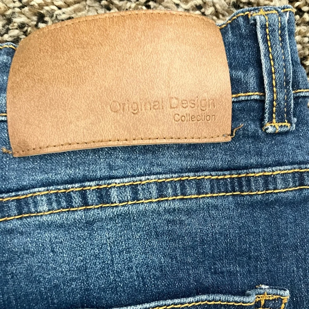 Men’s Distressed Blue Skinny Jeans Size 34 | Stretch Denim